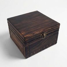 Шкатулка для обручок на весілля 13.5х13.5х8.5 см. 2139Ф.45.55.Ст фото