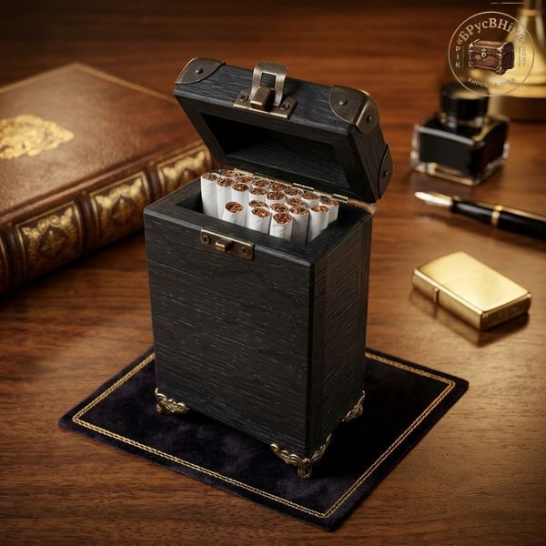 Цигарниця-портсигар &laquo;Dunhill&raquo; (Данхілл) універсальний з отвором 80/100 8х4.8х11.3 см. 7108.49.55 фото