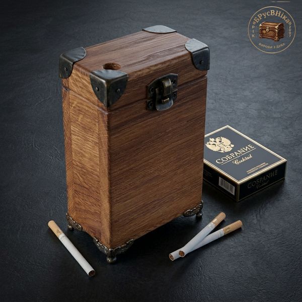 Цигарниця-портсигар Sobranie (Собраніє) універсальний з отвором 80/100 8х4.8х11.3 см. 7108.55 фото