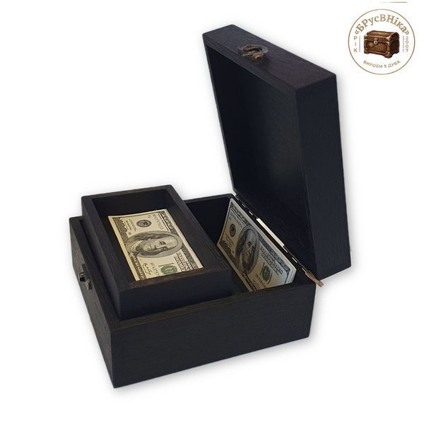 Купюрниця 3-х рівнева з відділом збільшена 20х20х10.3 см. 1414.49.55.Ст фото