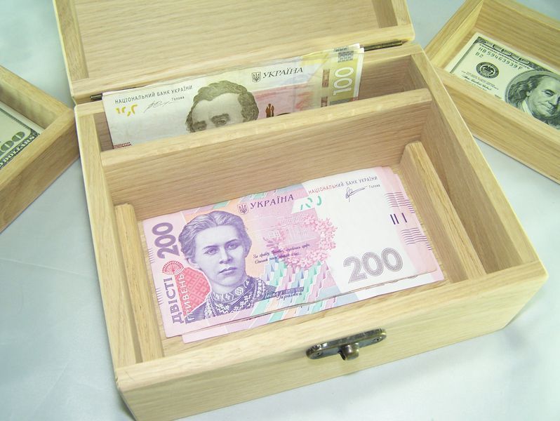 Заготівля-купюрниця 3-рівнева з відділом 20х15.7х9.7 см. 1412 фото