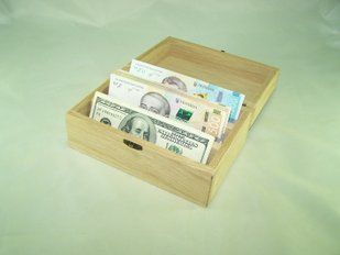 Заготівля-купюрниця на 3 відділи 19х13х8.8 см. 1405 фото