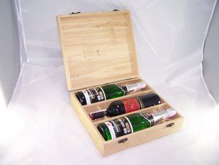 Заготівля-футляр "Винний потрійний" 34х31х9.6 см. 1832 фото