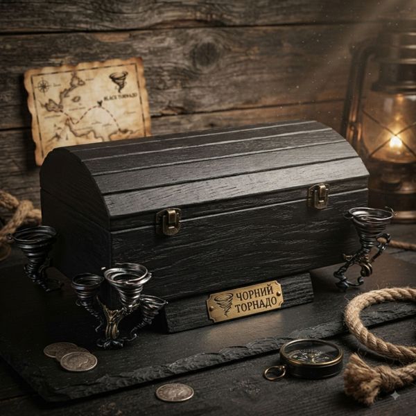 Сундук "Чорний Торнадо" 27х17х11.5 см. 3013.49.55 фото