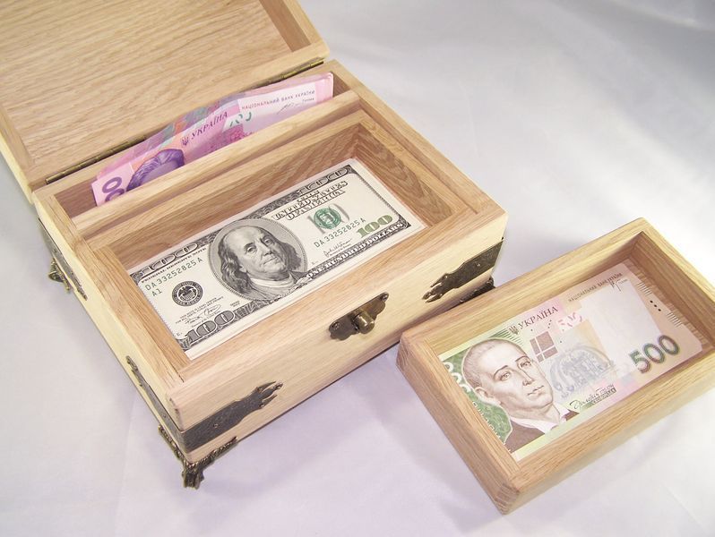 Заготівля-з замочком "Купюрниця 3-рівнева" 20х15.8х16 см. 40.1412/1 фото