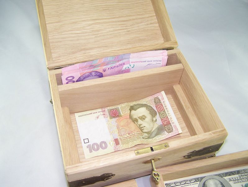 Заготівля-з замочком "Купюрниця 3-рівнева" 20х15.8х16 см. 40.1412/2 фото